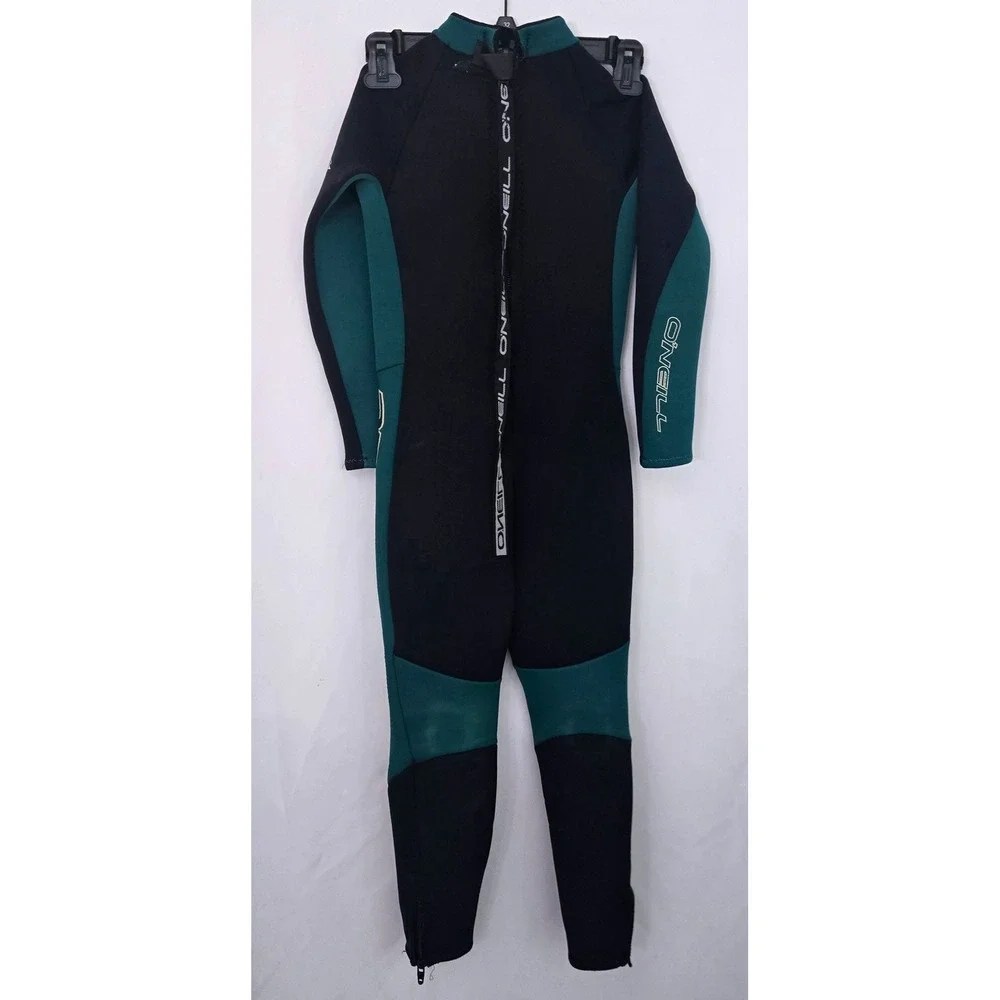 Vintage ONeill Hammer Wetsuit Made‎ in USA 3x2mm Full Body Surf Dive Teal Size 4